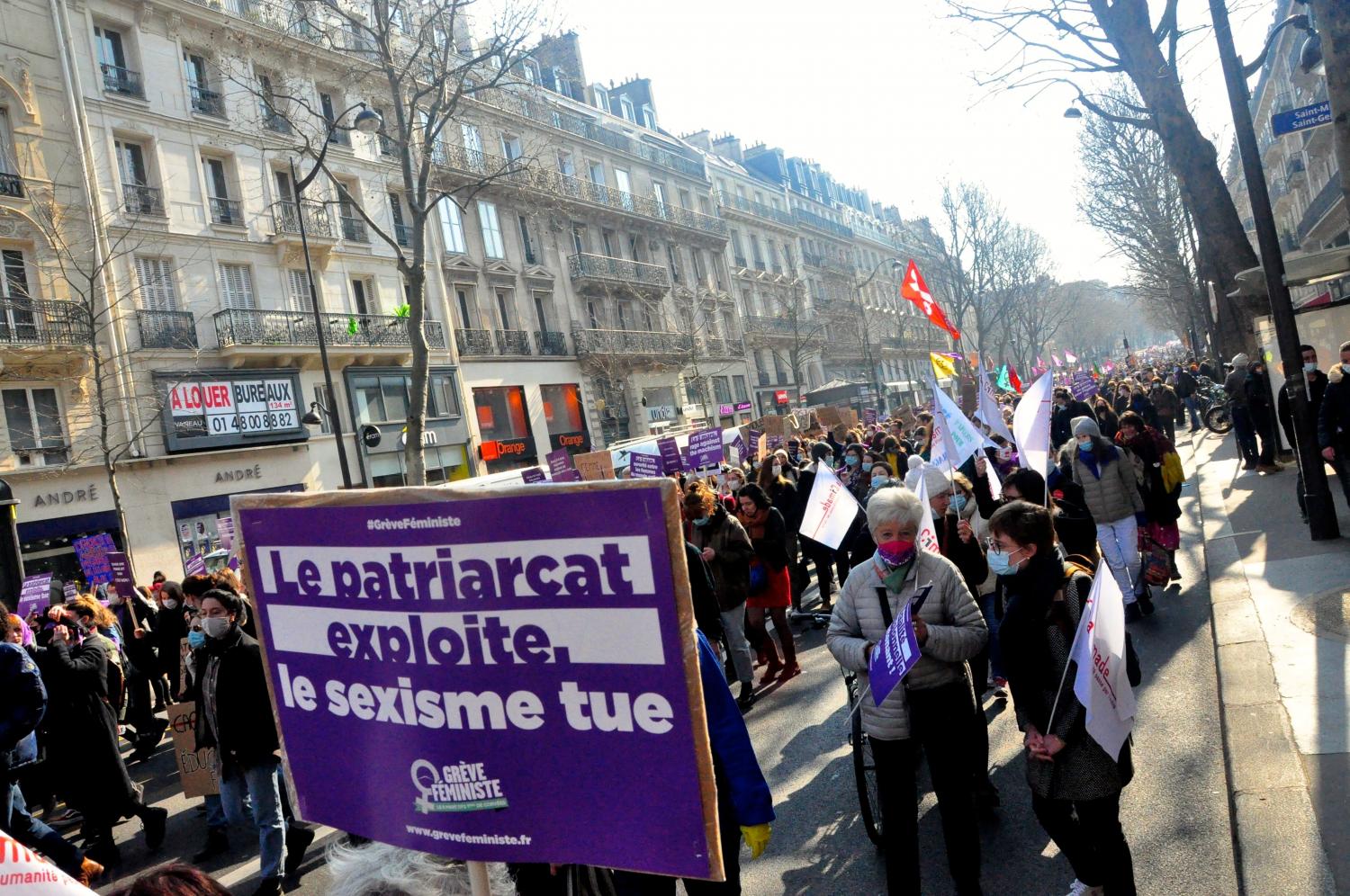 France | Feminist strike and protest, Paris, France (March 8, 2021 ...